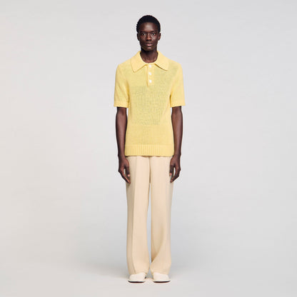 Sandro Knit polo shirt