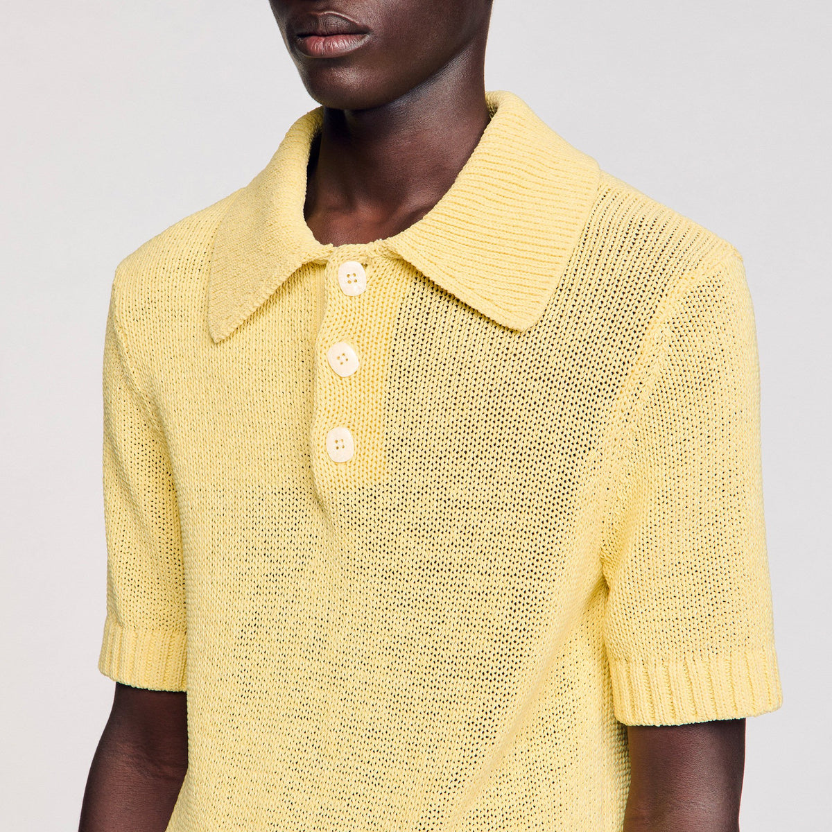 Sandro Knit polo shirt