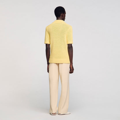Sandro Knit polo shirt