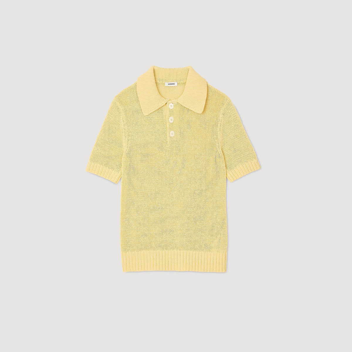 Sandro Knit polo shirt