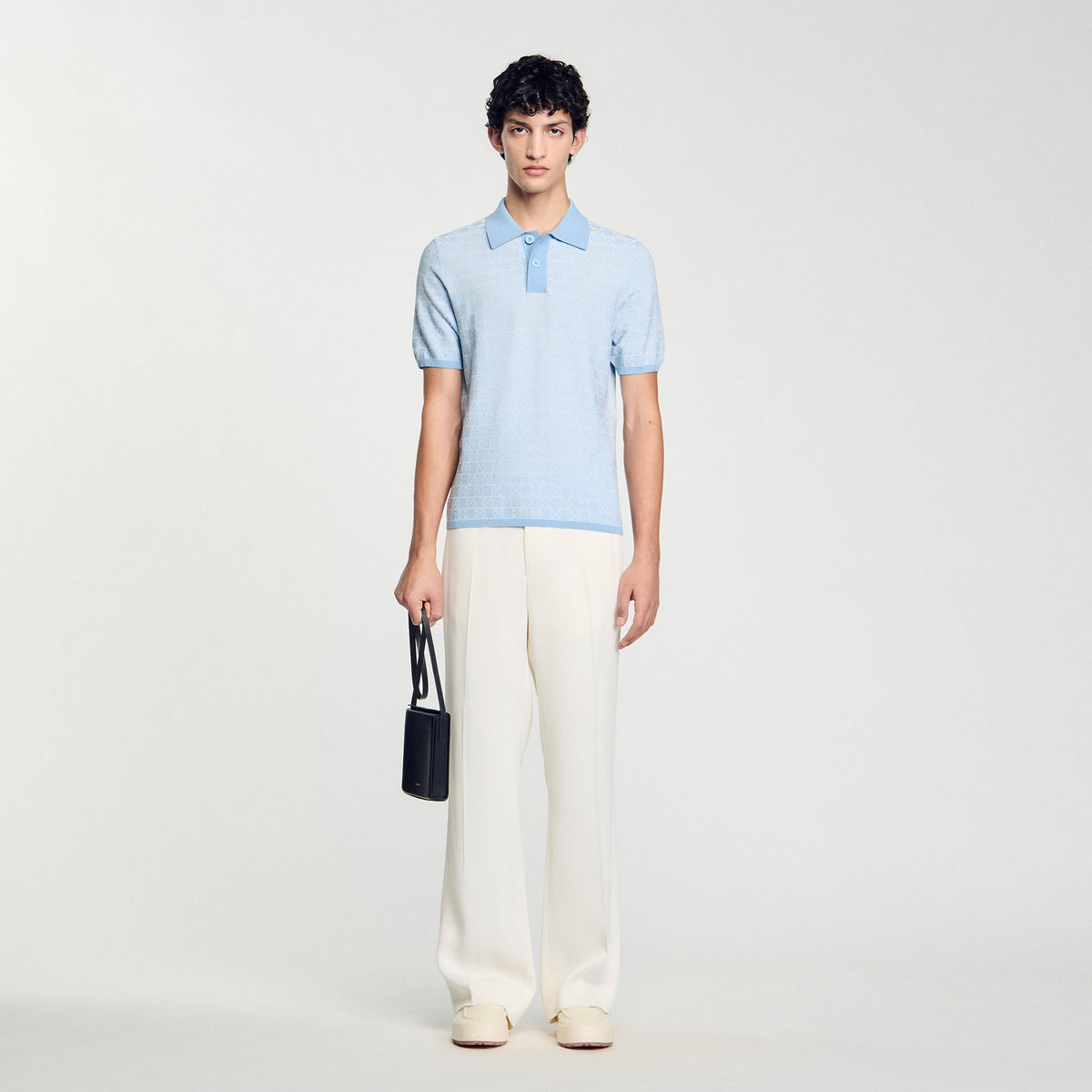 Sandro Square Cross polo shirt