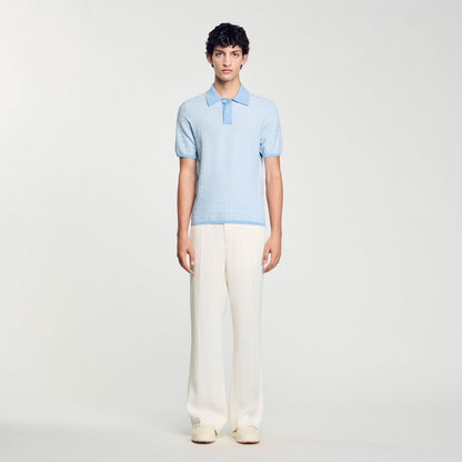 Sandro Square Cross polo shirt