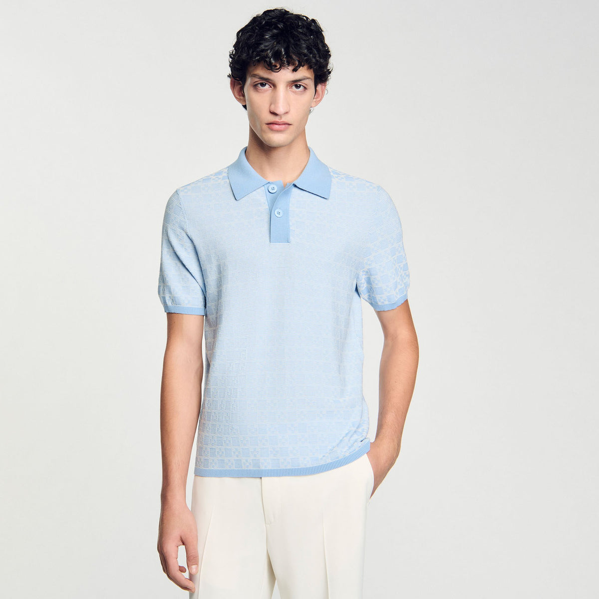 Sandro Square Cross polo shirt