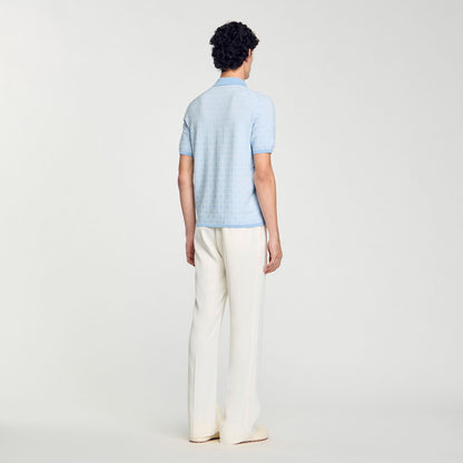 Sandro Square Cross polo shirt