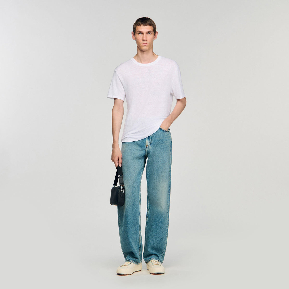 Sandro Certified linen T-shirt