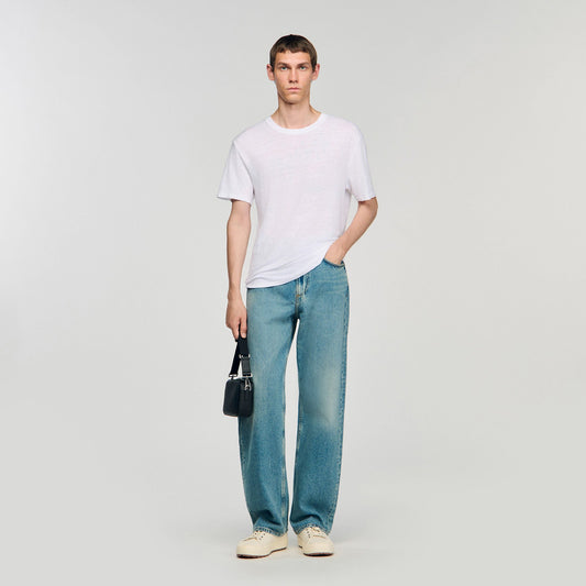 Sandro Certified linen T-shirt
