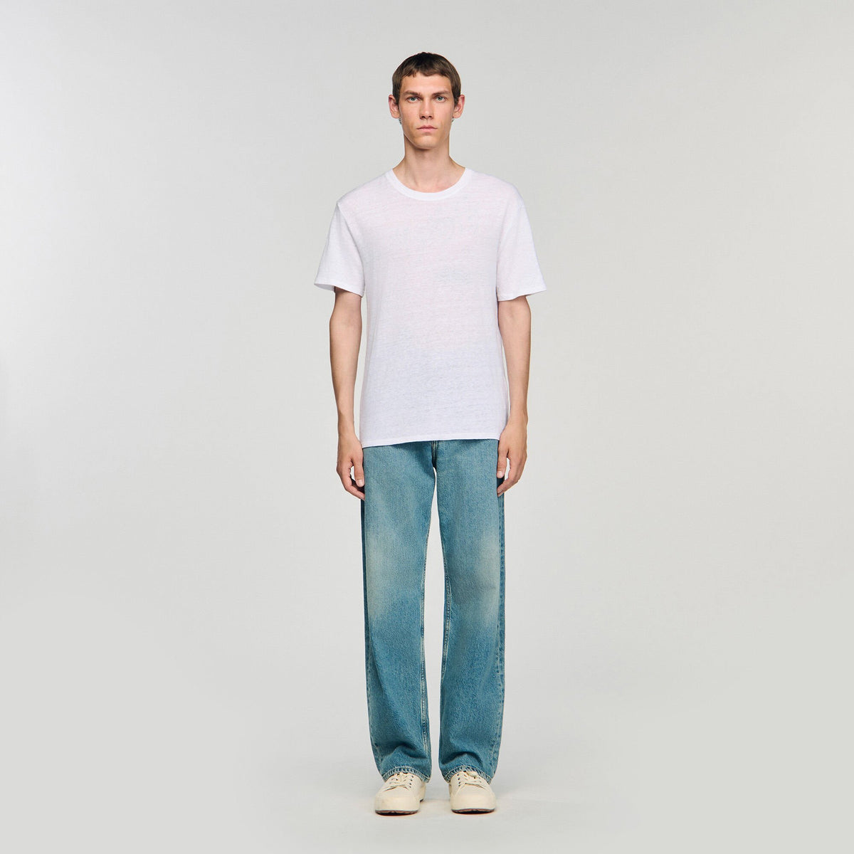Sandro Certified linen T-shirt