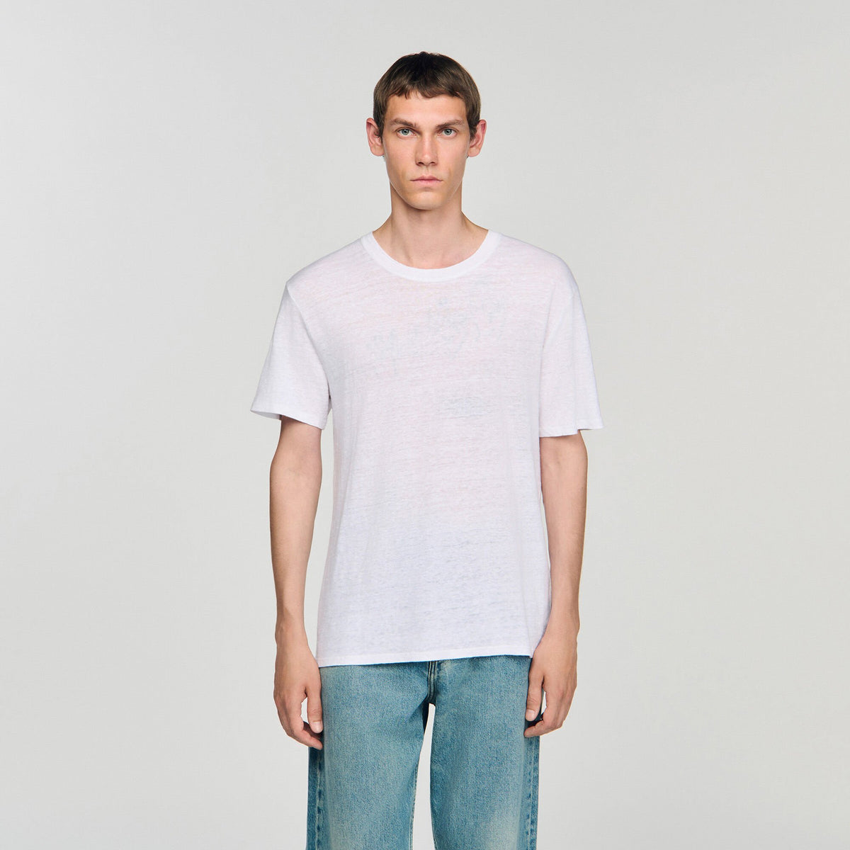 Sandro Certified linen T-shirt