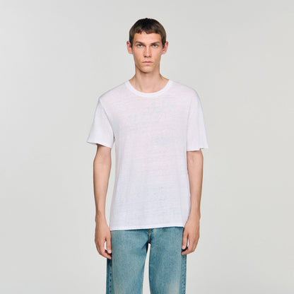 Sandro Certified linen T-shirt