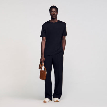 Sandro Certified linen T-shirt