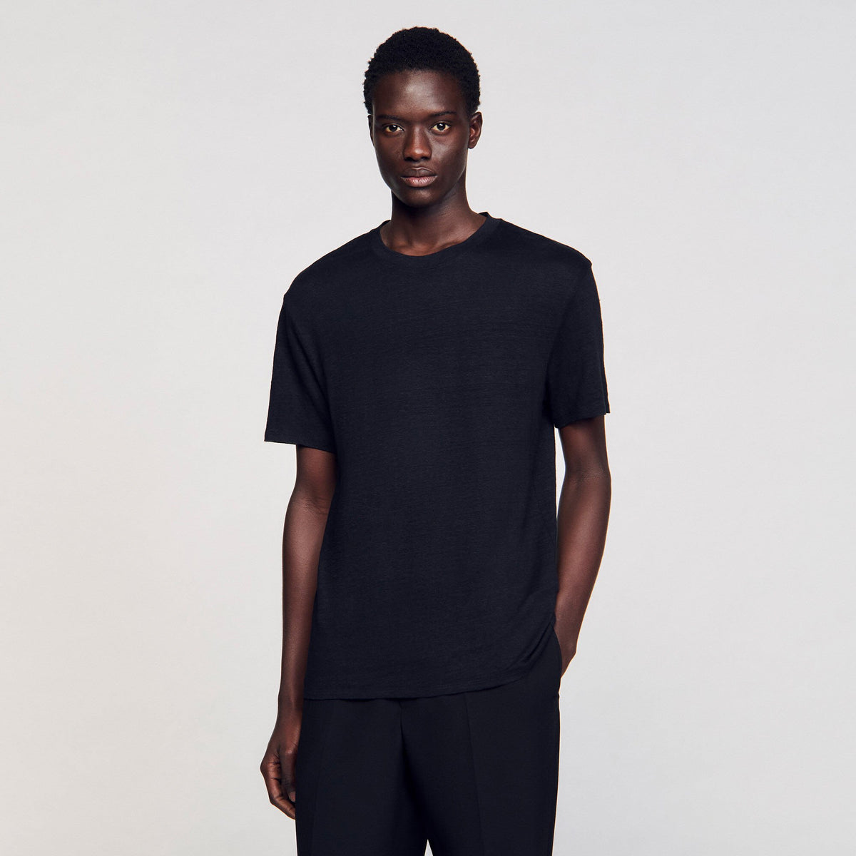 Sandro Certified linen T-shirt