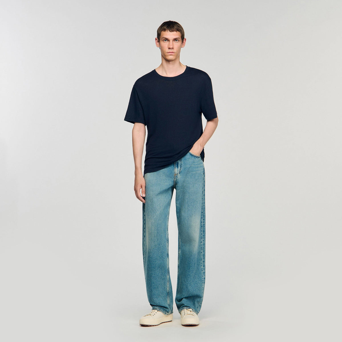 Sandro Certified linen T-shirt