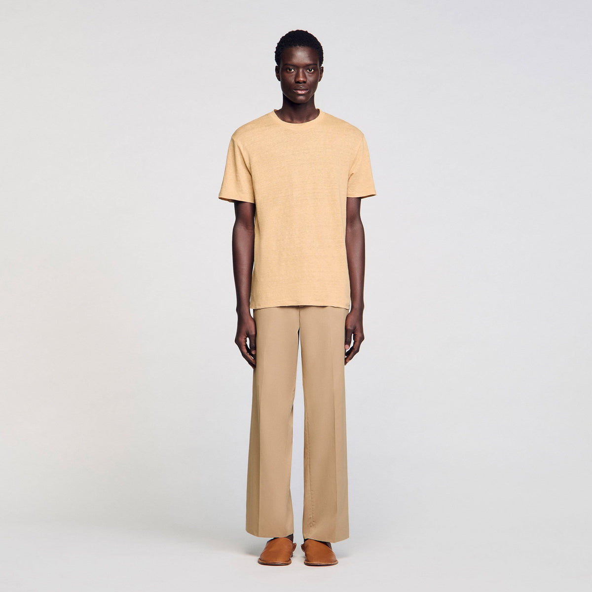 Sandro Linen T-shirt