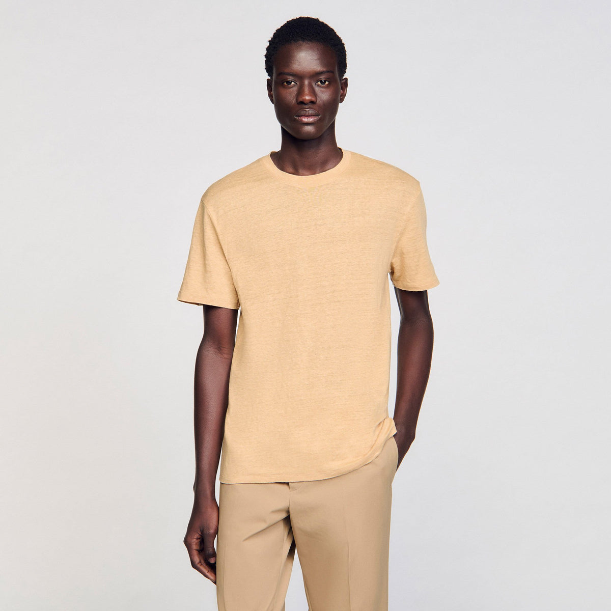 Sandro Linen T-shirt