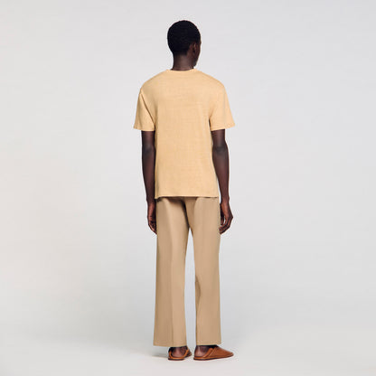 Sandro Linen T-shirt