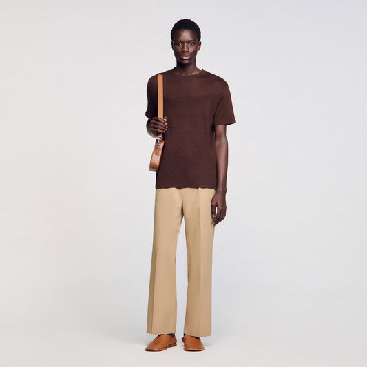 Sandro Certified linen T-shirt