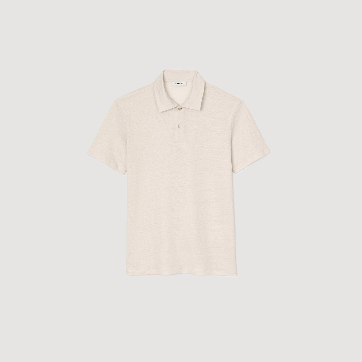 Sandro Linen polo shirt