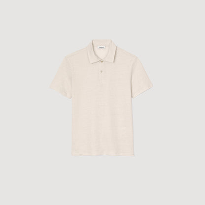 Sandro Linen polo shirt