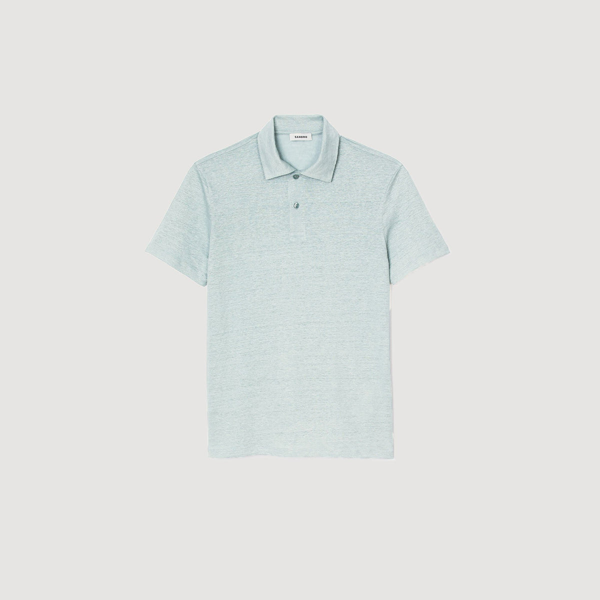 Sandro Linen polo shirt