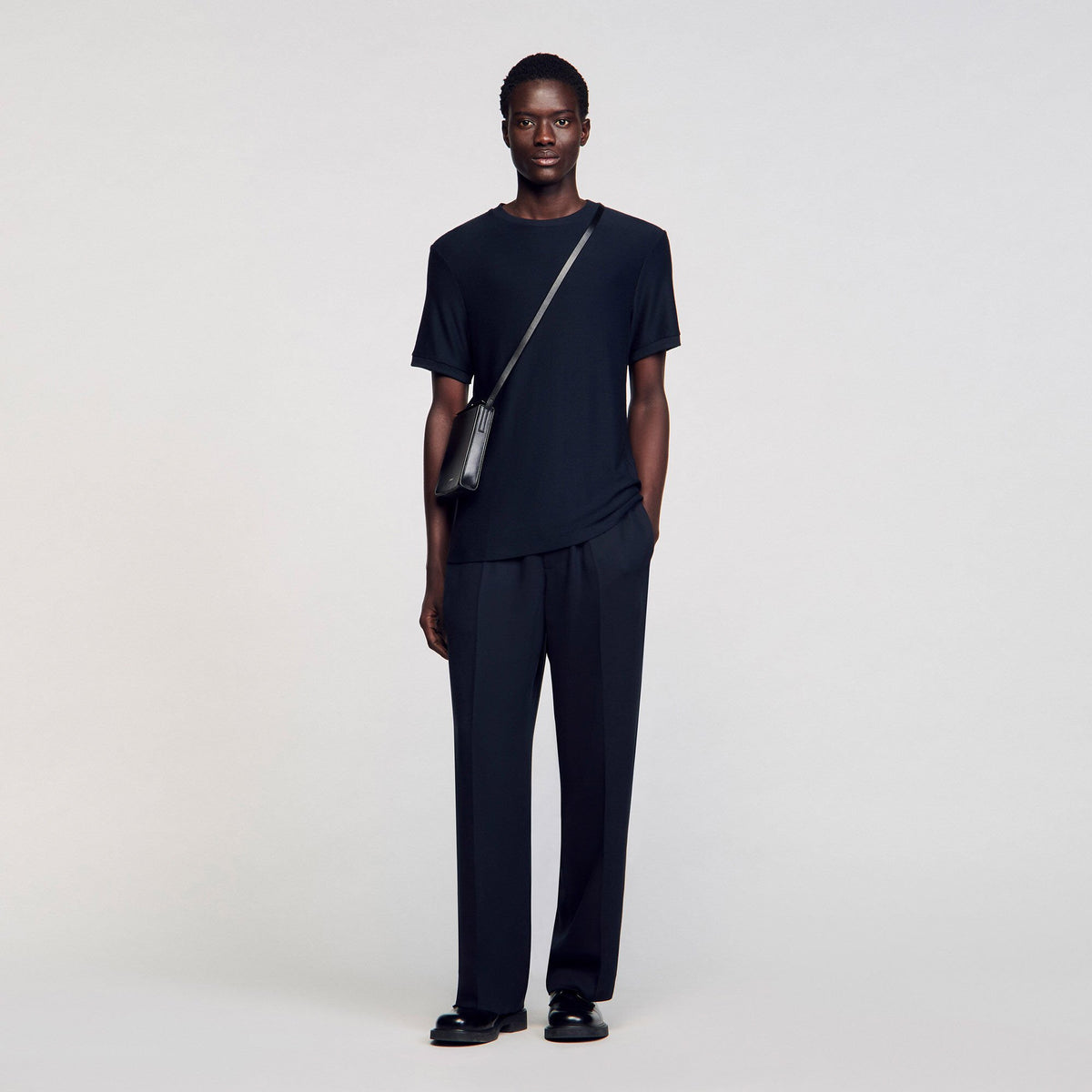 Sandro Mock neck T-shirt