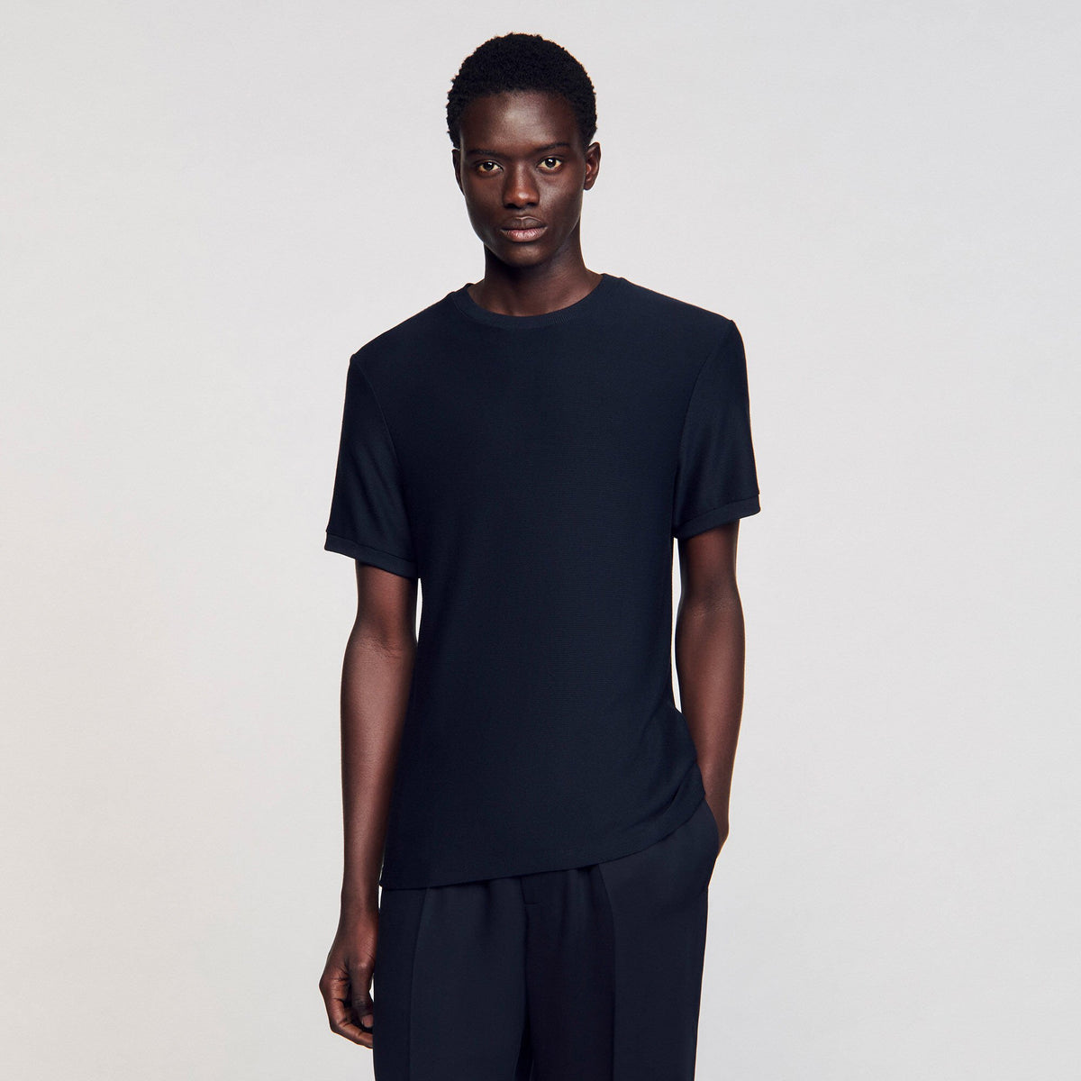 Sandro Mock neck T-shirt