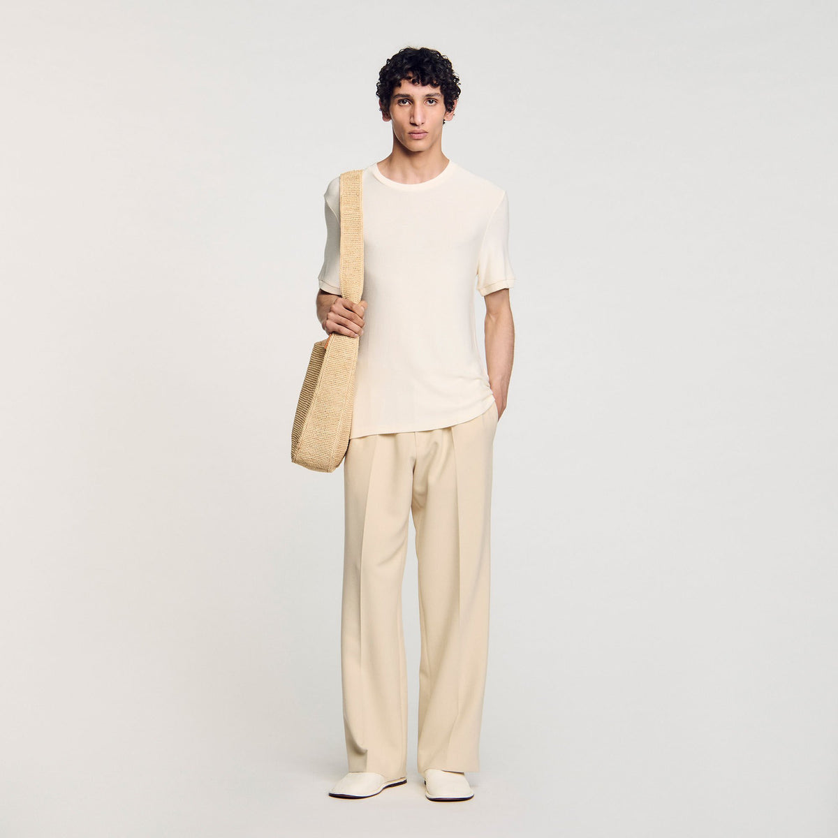 Sandro Mock neck T-shirt