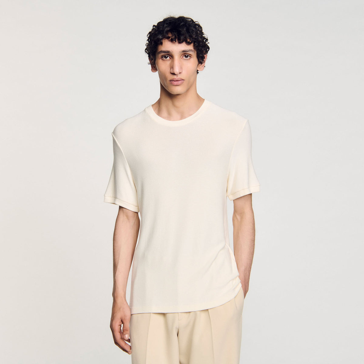 Sandro Mock neck T-shirt
