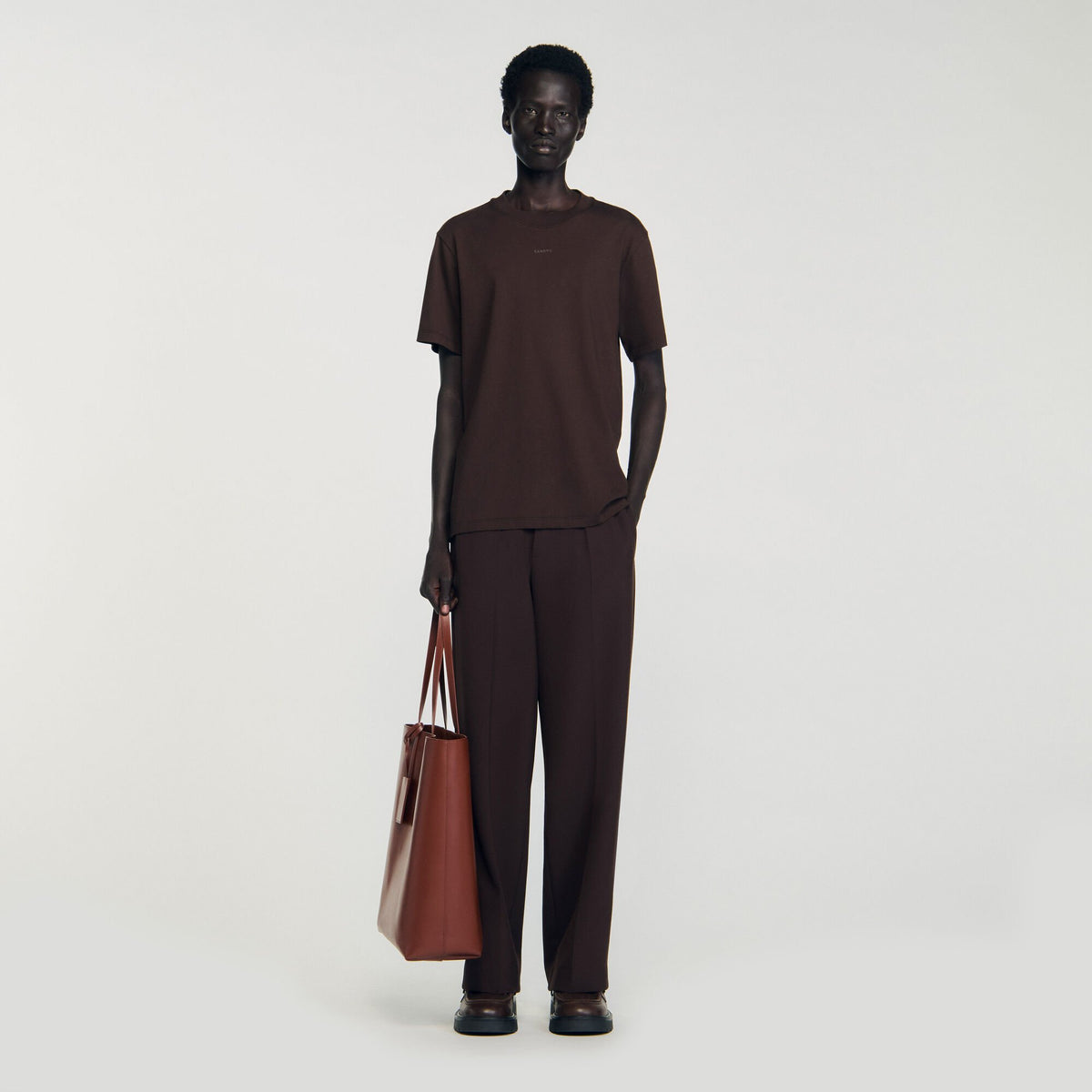 Sandro Cotton T-shirt with logo