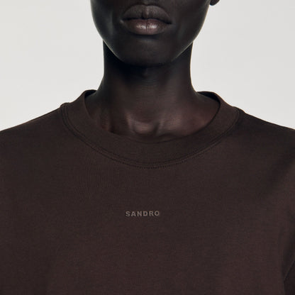 Sandro Cotton T-shirt with logo