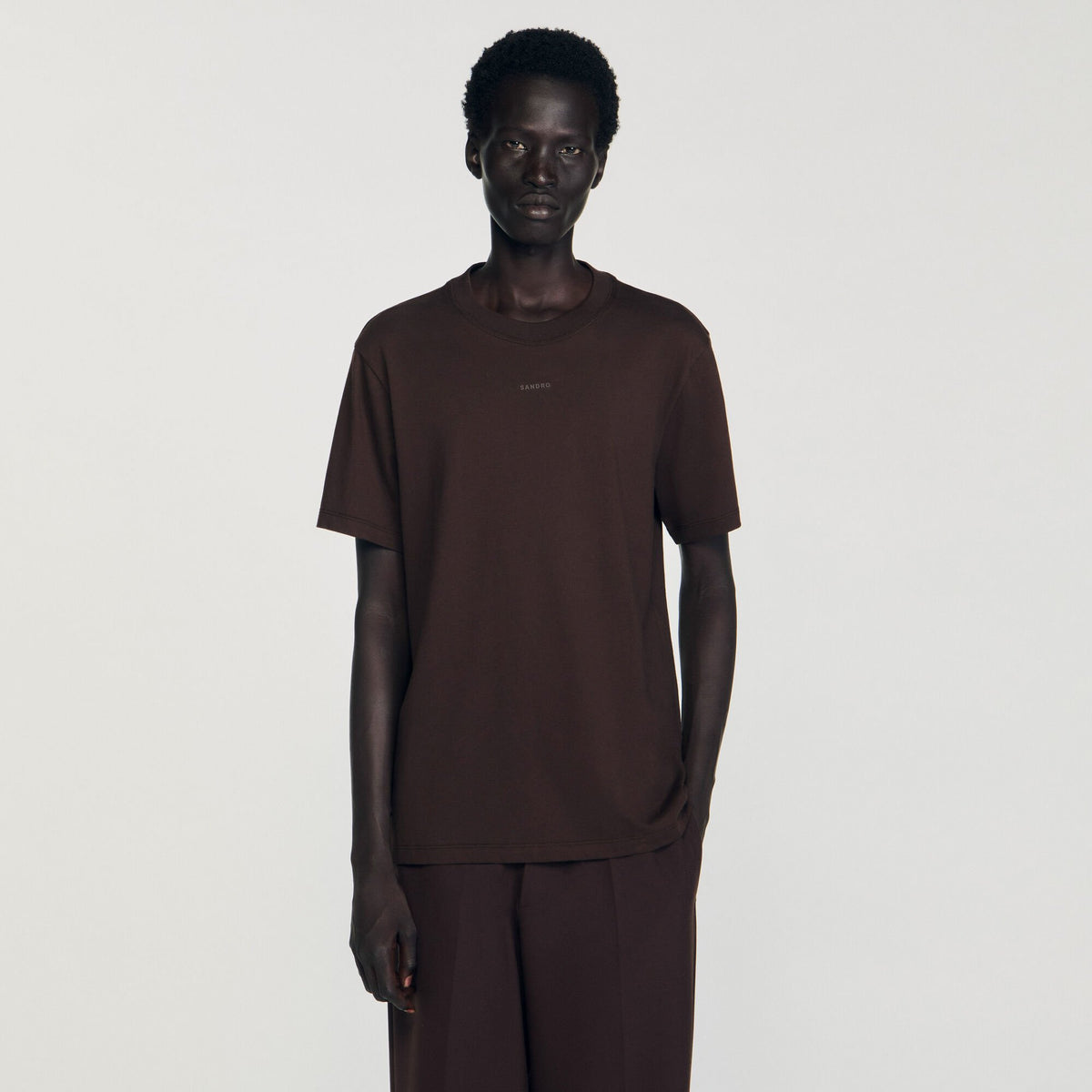 Sandro Cotton T-shirt with logo