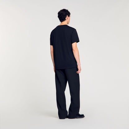 Sandro T-shirt with snake detail