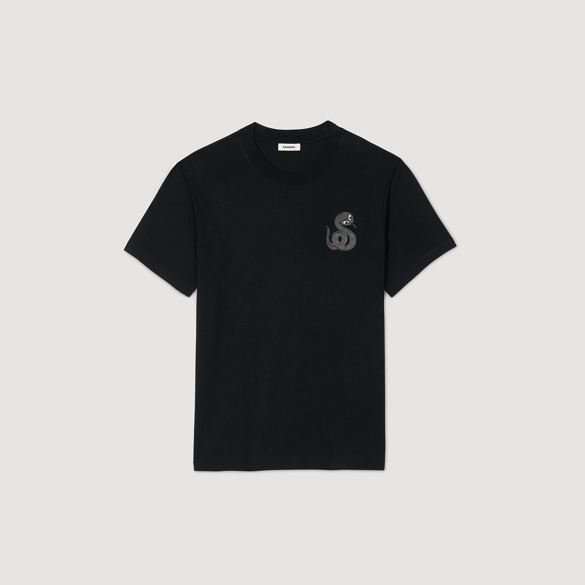 Sandro T-shirt with snake detail