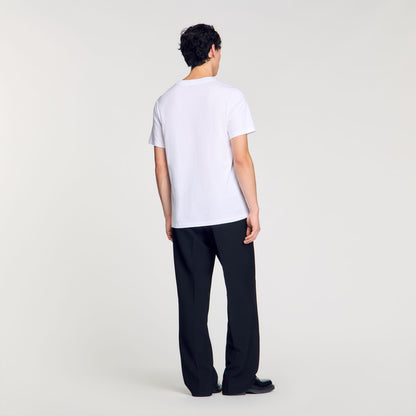 Sandro T-shirt with snake detail