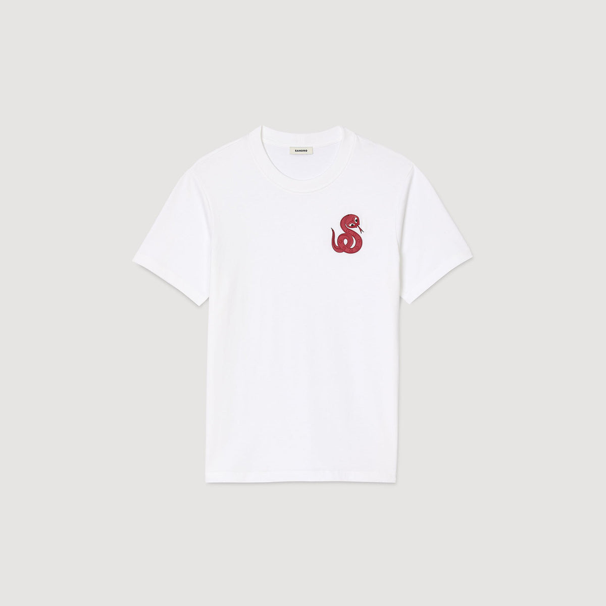 Sandro T-shirt with snake detail