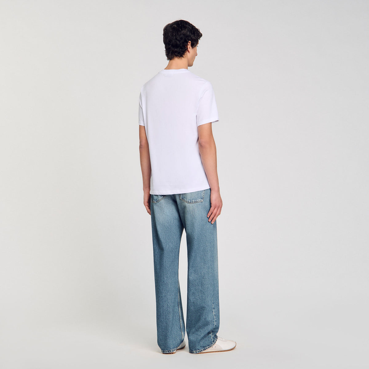 Sandro Wave print cotton T-shirt