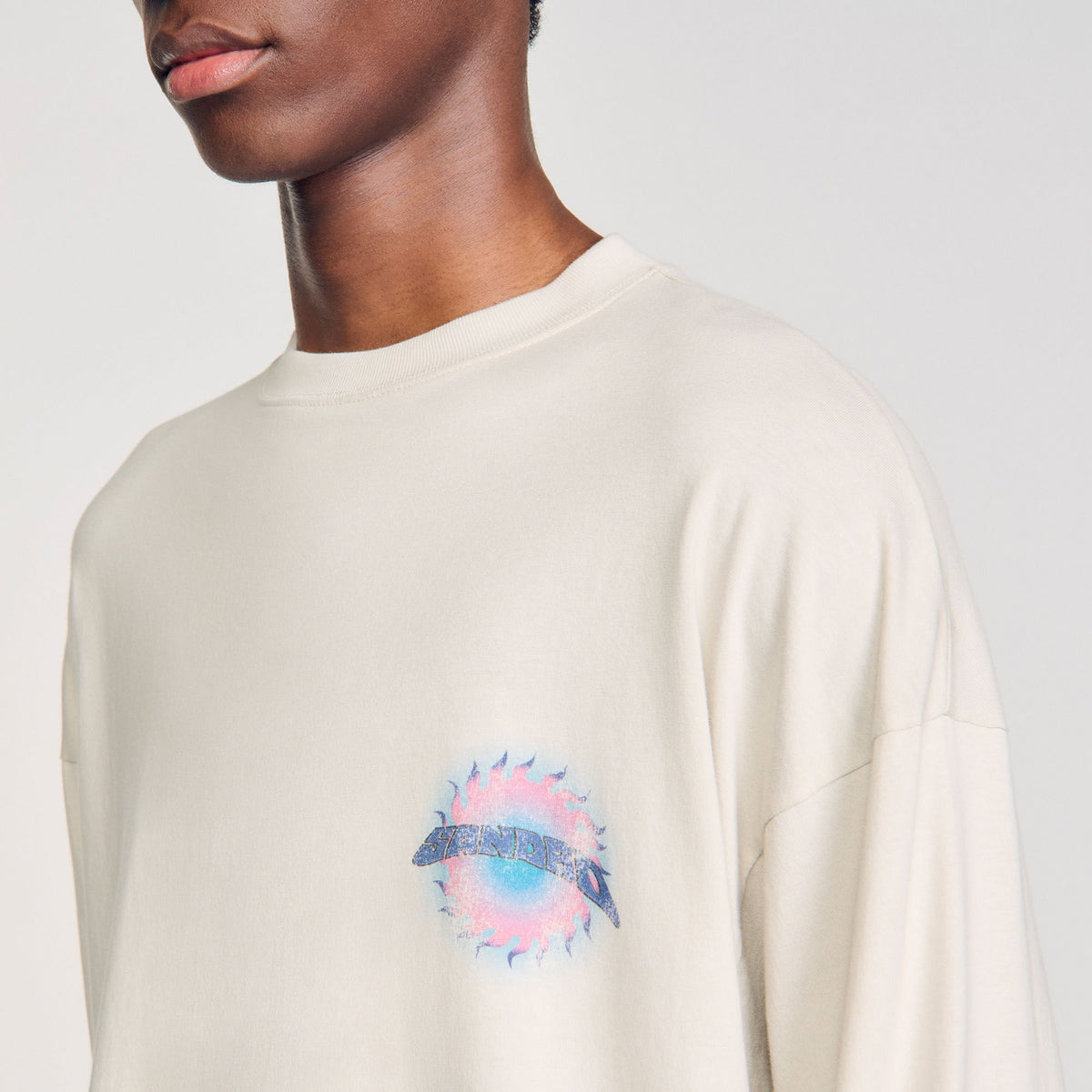 Sandro Sun motif T-shirt