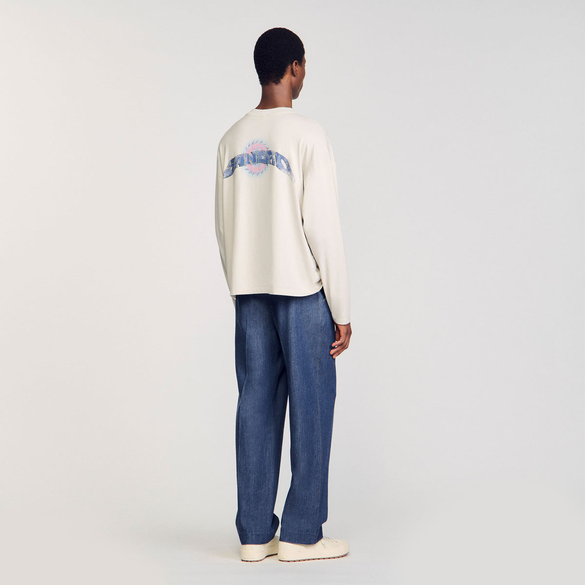 Sandro Sun motif T-shirt