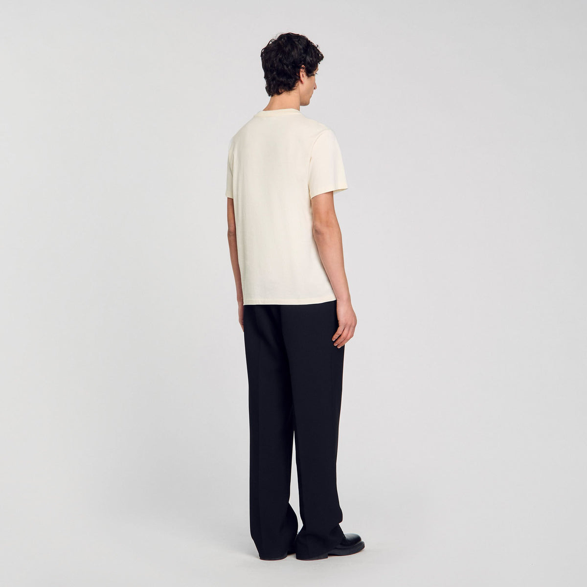 Sandro T-shirt with flower detail