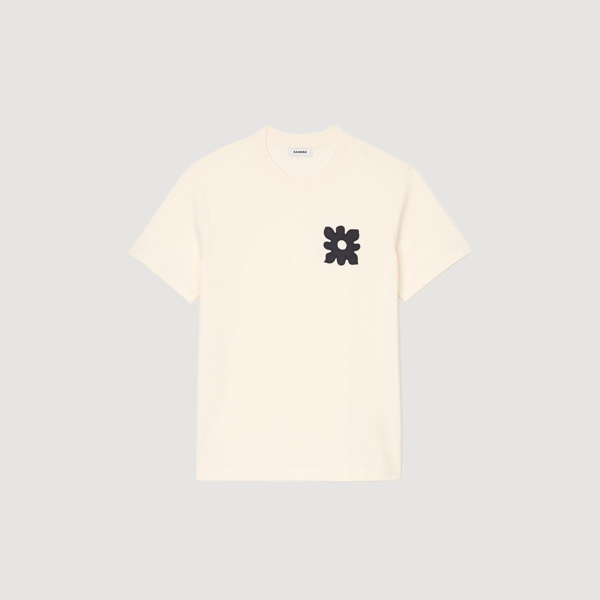 Sandro T-shirt with flower detail