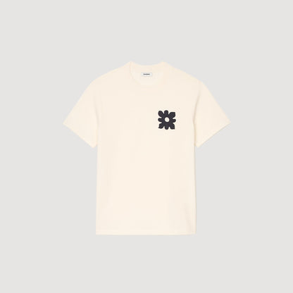 Sandro T-shirt with flower detail