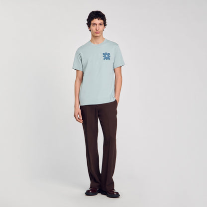 Sandro T-shirt with flower detail
