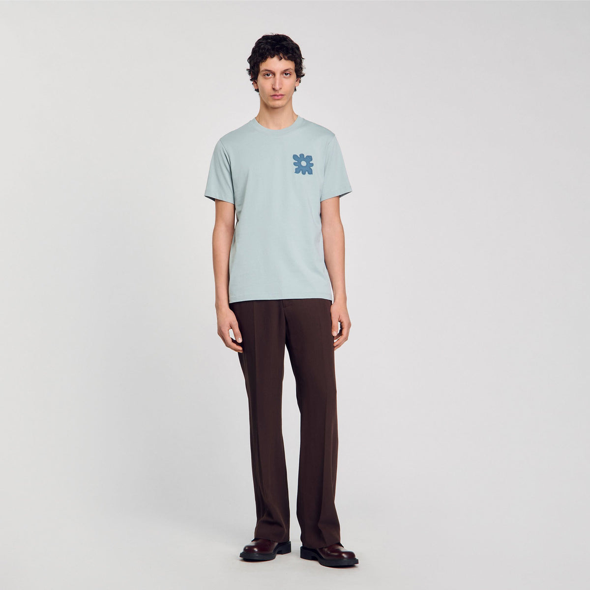 Sandro T-shirt with flower detail