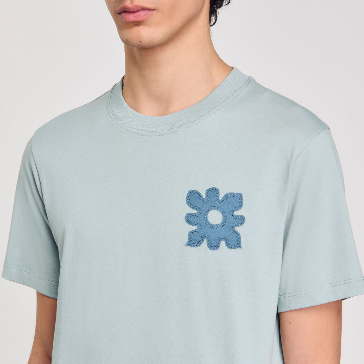 Sandro T-shirt with flower detail