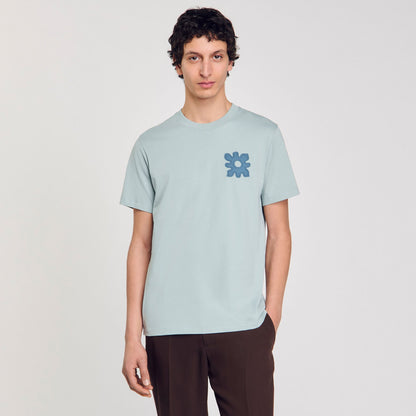 Sandro T-shirt with flower detail