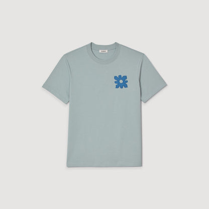 Sandro T-shirt with flower detail