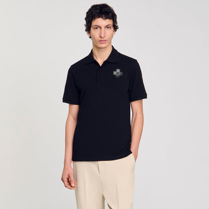 Sandro Cotton polo shirt
