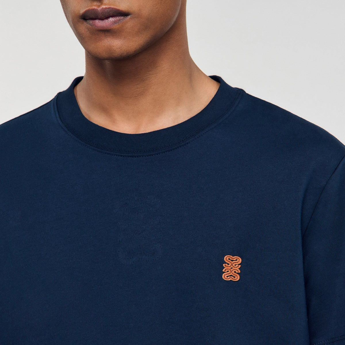 Sandro Leather logo T-shirt