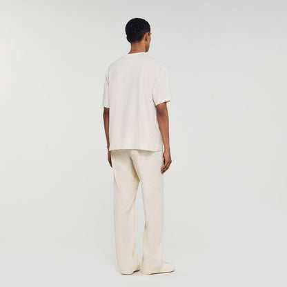 Sandro Leather logo T-shirt