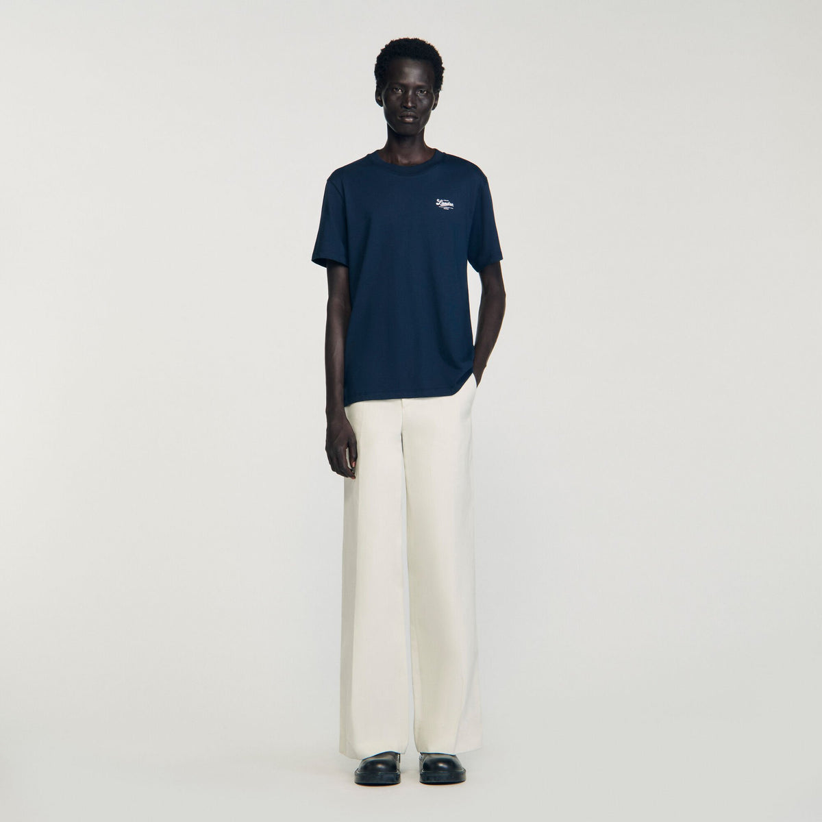 Sandro T-shirt with appliqué logo