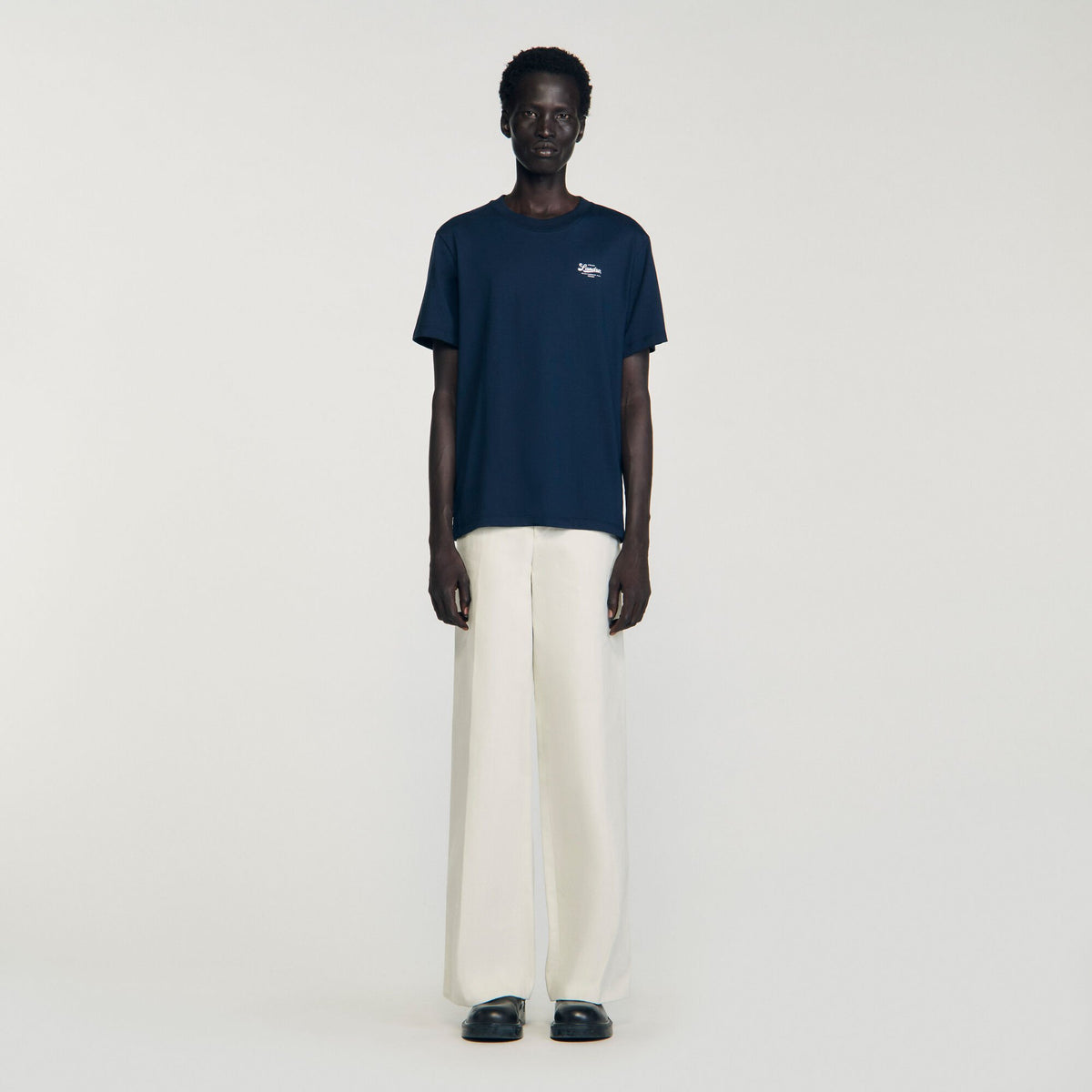 Sandro T-shirt with appliqué logo